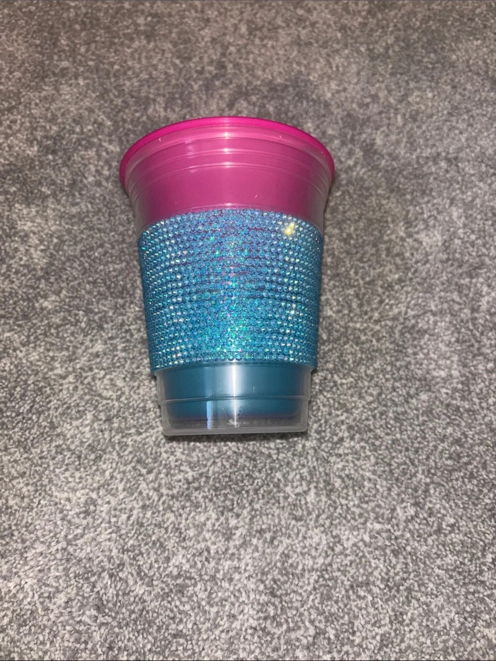 Buffalo Bills Rhinestone Pink & Blue Party Cup